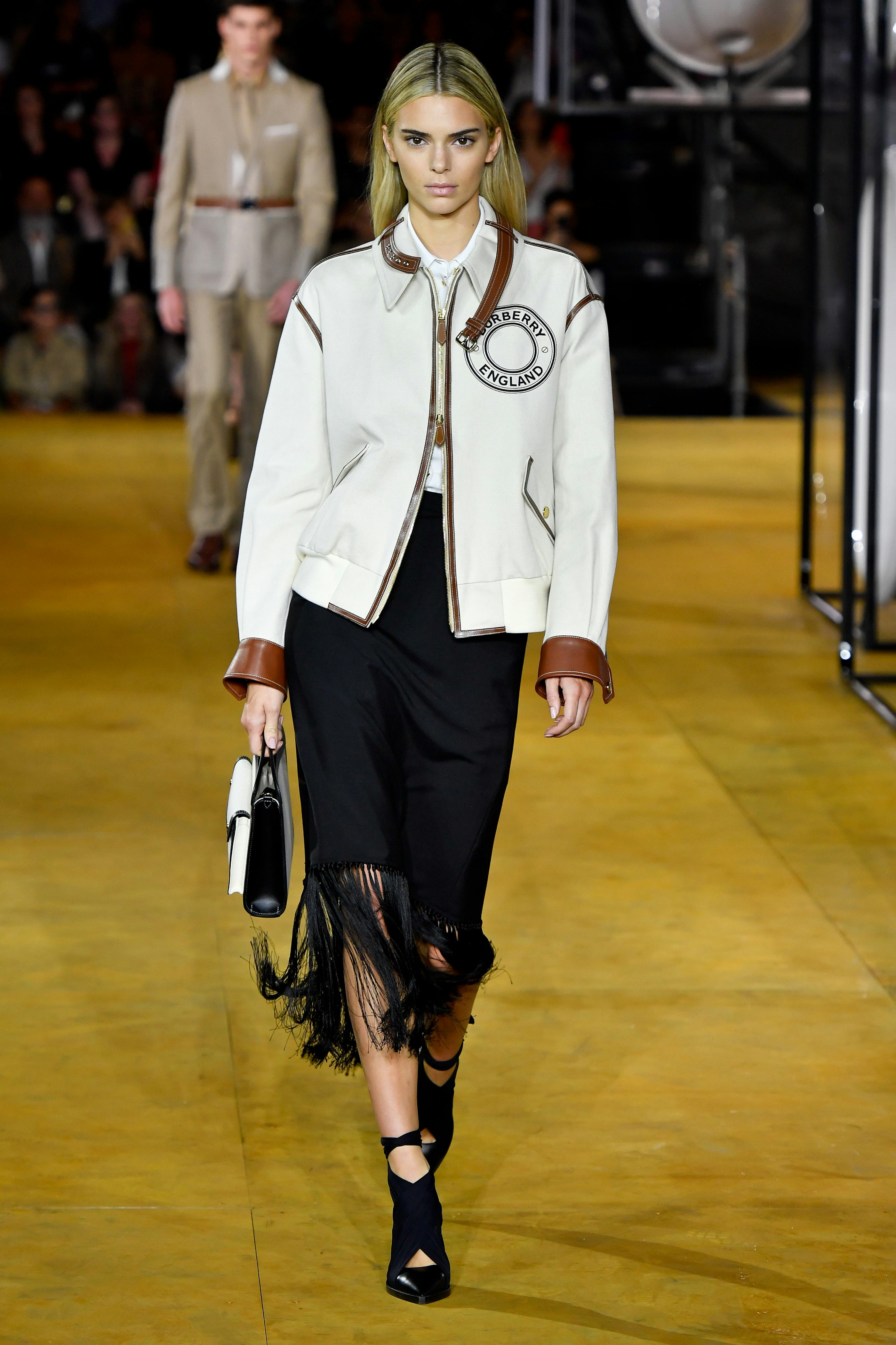 Kendall Jenner walks the runway at the Burberry Ready to Wear Spring/Summer 2020 fashion show during&hellip;