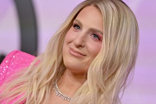 Meghan Trainor attends the 2022 American Music Awards at Microsoft Theater on November 20, 2022 in L...