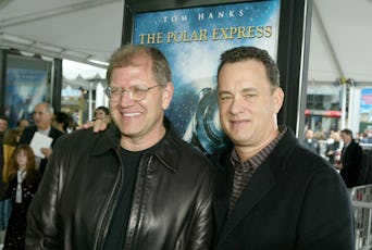 HOLLYWOOD - NOVEMBER 7:  Director/producer Robert Zemeckis and actor Tom Hanks arrive at the premier...