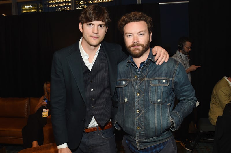 NASHVILLE, TN - JUNE 07:  Ashton Kutcher and Danny Masterson pose backstage during the 2017 CMT Musi...