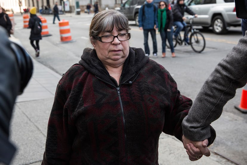 NEW YORK, NY - MARCH 24: Annette Bongiorno, age 65, who served as an executive assistant for Madoff…