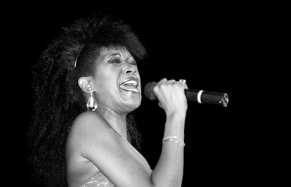 ROSEMONT, IL - JANUARY 1983:  Singer Anita Pointer of The Pointer Sisters performs at the Rosemont H...