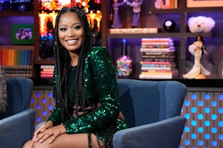 WATCH WHAT HAPPENS LIVE WITH ANDY COHEN -- Episode 19122 -- Pictured: Keke Palmer -- Keke Palmer sha...