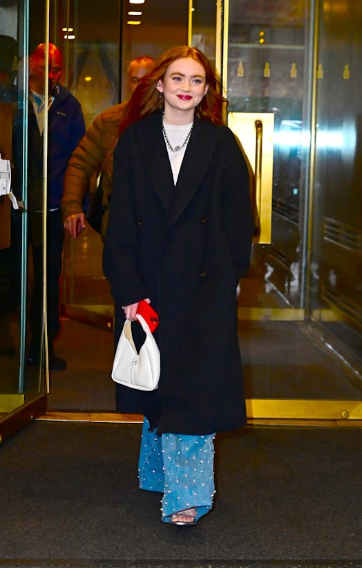 Sadie Sink is seen outside the "Today" show on January 4, 2023 in New York City.