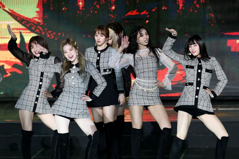 SEOUL, SOUTH KOREA - JANUARY 23: Girl group TWICE performs on stage during the 8th Gaon Chart K-Pop ...