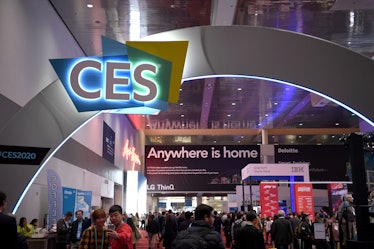 LAS VEGAS -- People visit the 2020 Consumer Electronics Show in Las Vegas, the United States, Jan. 9...