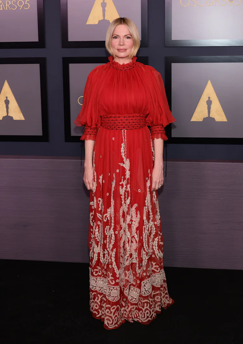michelle williams orange dress Michelle Michelle Williams Powerful Pro-Choice Speech A