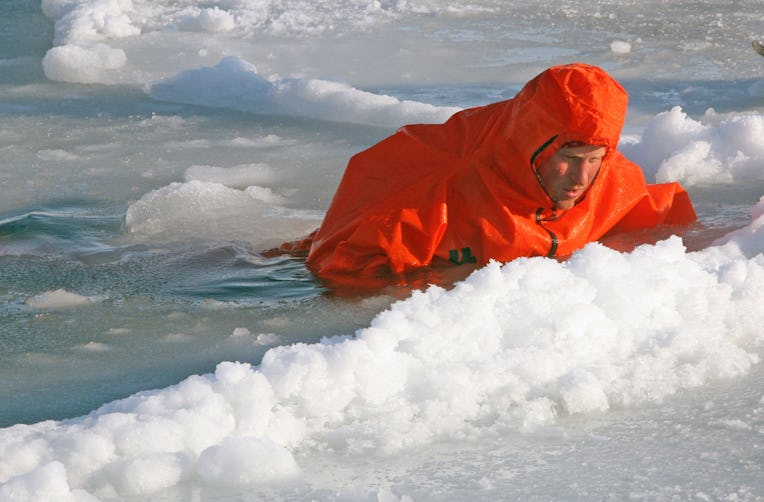 SPITSBERGEN, NORWAY - MARCH 30: Prince Harry, part of the Walking with the Wounded expedition team,...