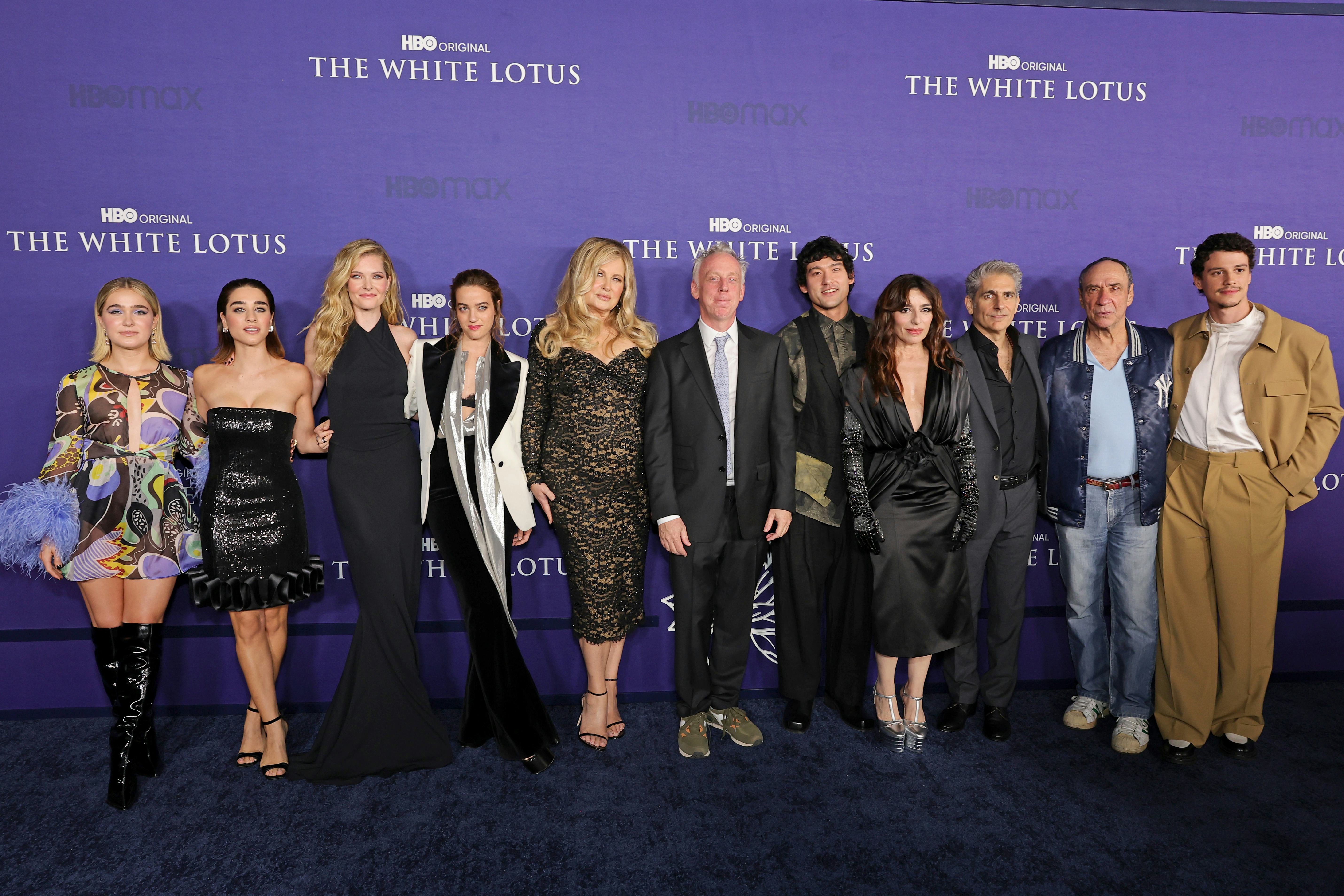 Haley Lu Richardson, Simona Tabasco, Meghann Fahy, Beatrice Grannò, Jennifer Coolidge, Mike White, W&hellip;
