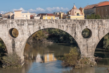 Roman bridge on the Volturno river, Capua, Campania, Italy, Europe. (Photo by: Alfio Giannotti/REDA&...