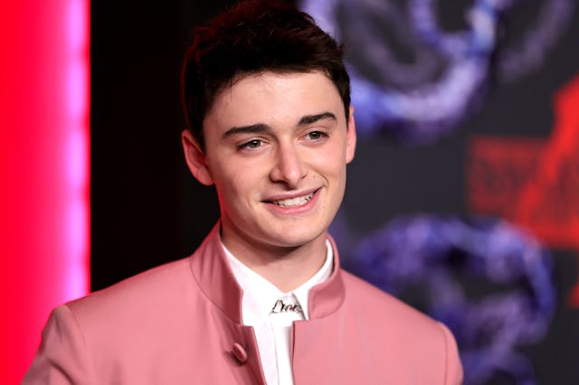 Noah Schnapp came out as gay in a sweet TikTok video. Here, he attends Netflix's "Stranger Things" S...