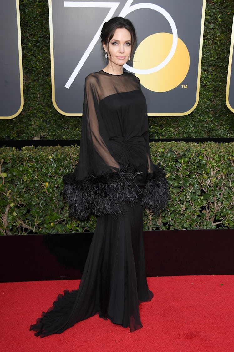 Angelina Jolie attends The 75th Annual Golden Globe Awards