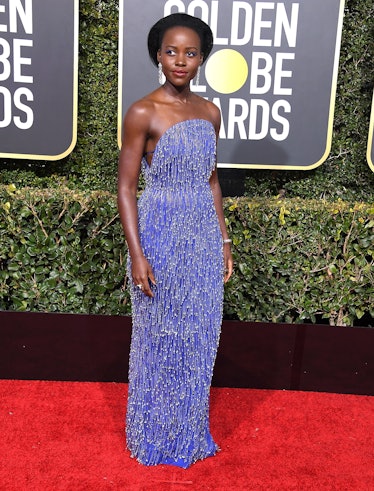 Lupita Nyong'o arrives at the 76th Annual Golden Globe Awards