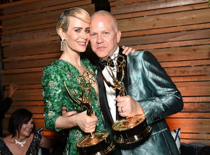 LOS ANGELES, CA - SEPTEMBER 18:  Actors Sarah Paulson and Ryan Murphy attends the FOX Broadcasting C...