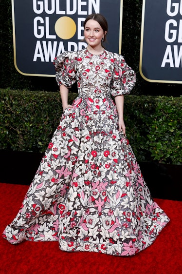 Kaitlyn Dever photographed on the red carpet of the 77th Annual Golden Globe Awards 