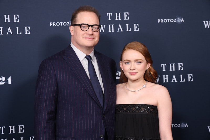 Will Brendan Fraser (Pictured Here With Sadie Sink) Attend The 2023 Golden Globes? 'The Whale' Star ...