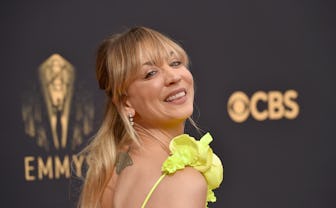 Kaley Cuoco at the 73rd Primetime Emmy Awards held at L.A. Live on September 19, 2021. (Photo by Mic...