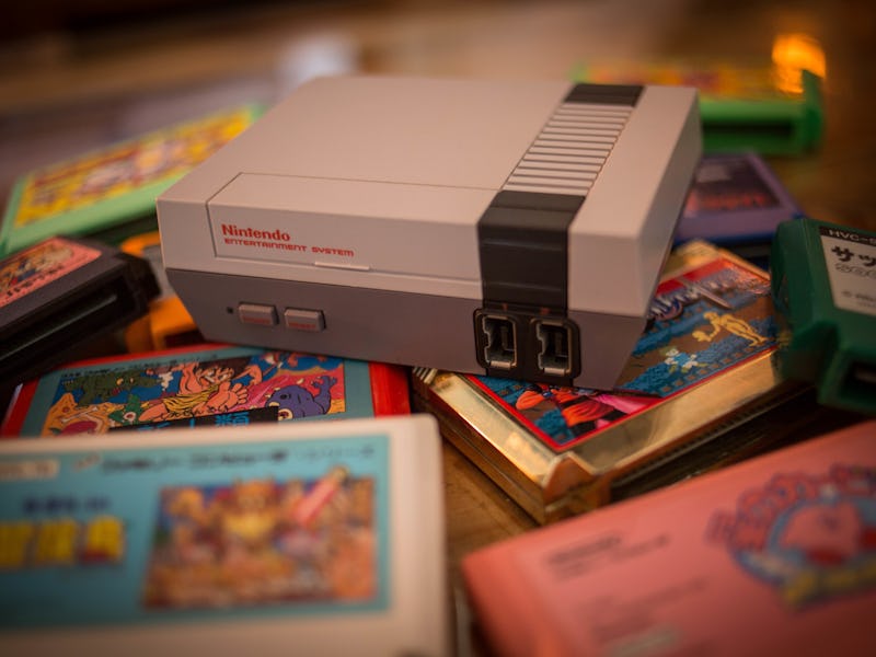 BANGKOK, THAILAND - 2018/07/13: In this photo illustration, a Nintendo Classic Mini 'Nintendo Enter...