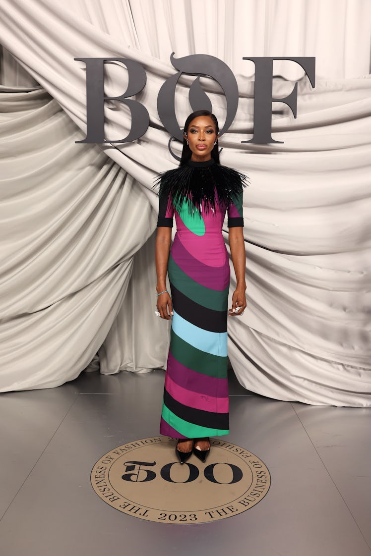 Naomi Campbell attends the #BoF500 Gala during Paris Fashion Week 