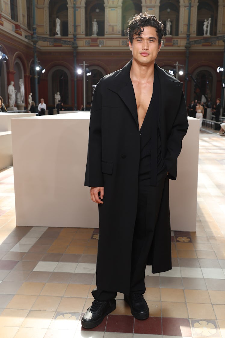 Charles Melton attends the Valentino Womenswear Spring/Summer 2024 show