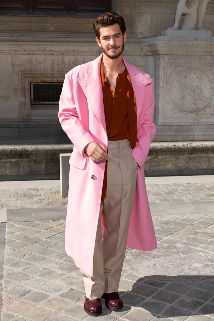 Andrew Garfield attends the Valentino Womenswear Spring/Summer 2024 show 