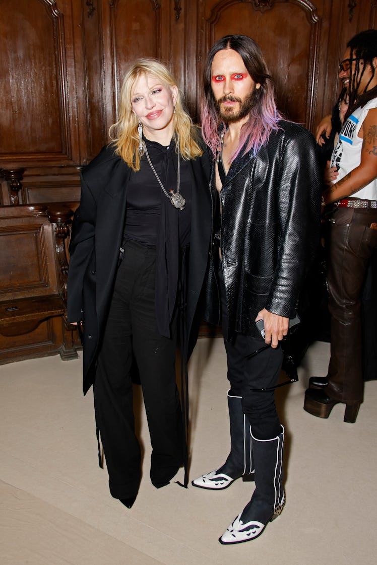 Courtney Love and Jared Leto attend the Enfants Riches Deprimes Womenswear Spring/Summer 2024 show