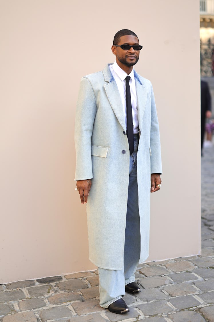 usher attends the Valentino Womenswear Spring/Summer 2024 show 