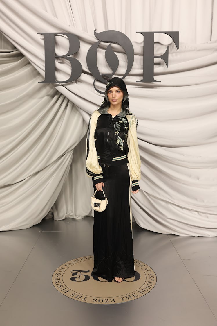 Emily Ratajkowski attends the #BoF500 Gala during Paris Fashion Week 