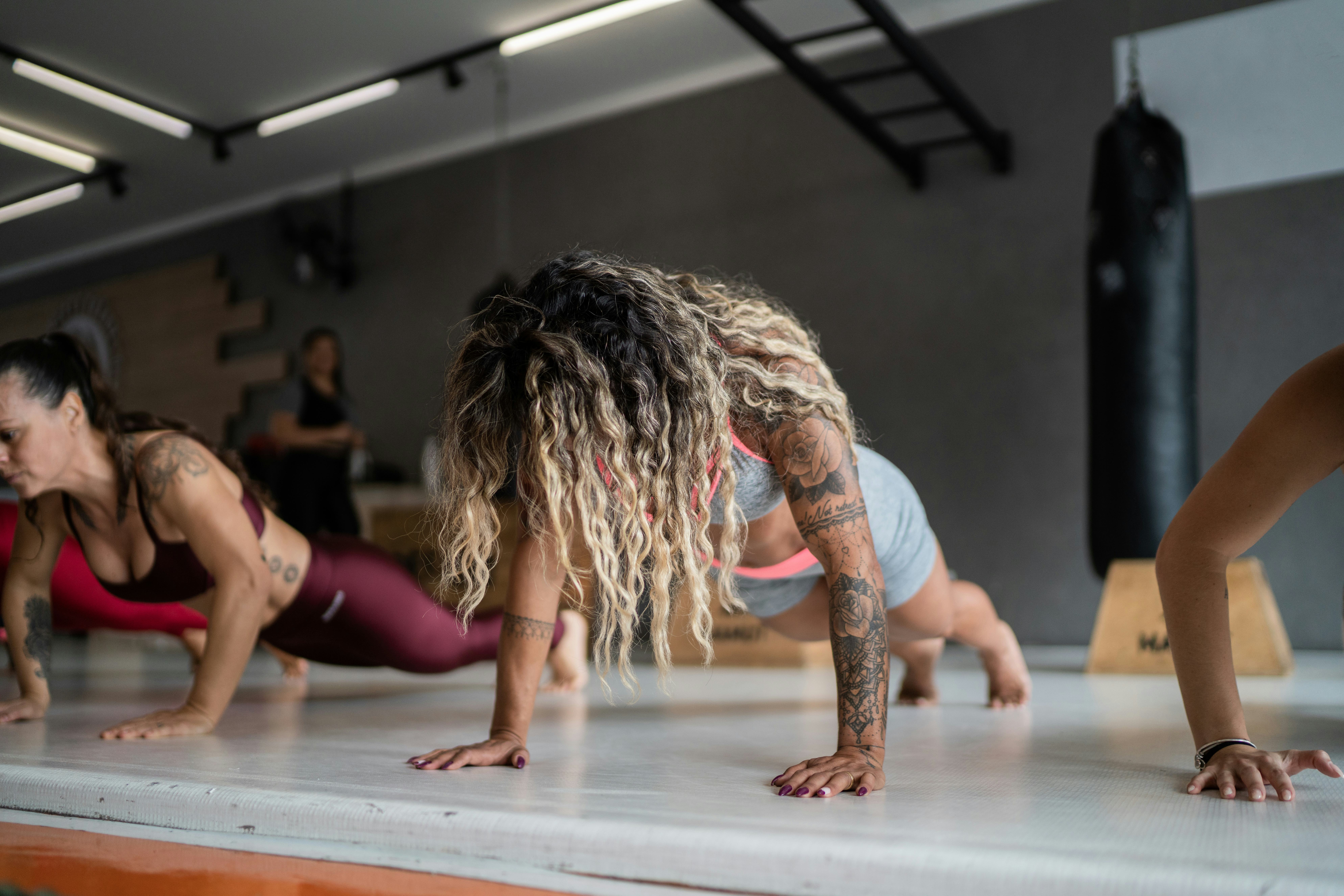 Aries is so competitive in the gym.