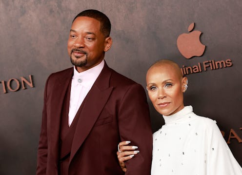 US actor Will Smith and his wife actress Jada Pinkett Smith arrive for the premiere of Apple Origina...