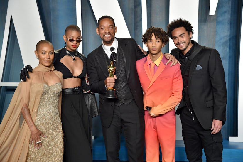 Jada Pinkett Smith, Willow Smith, Will Smith, Jaden Smith and Trey Smith