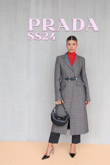 Sofia Richie attends the Prada Spring/Summer 2024 Womenswear Fashion Show on September 21, 2023 in M...