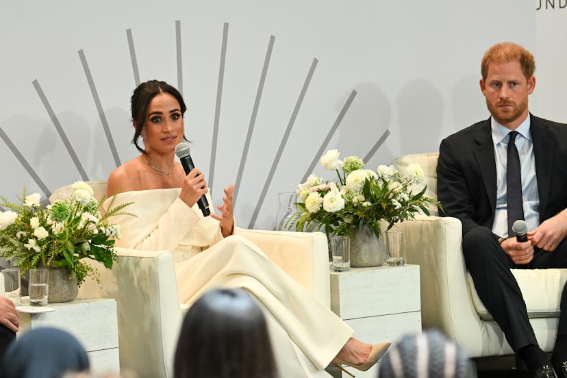Meghan Markle, Duchess of Sussex, and Prince Harry spoke about their kids at The Archewell Foundatio…