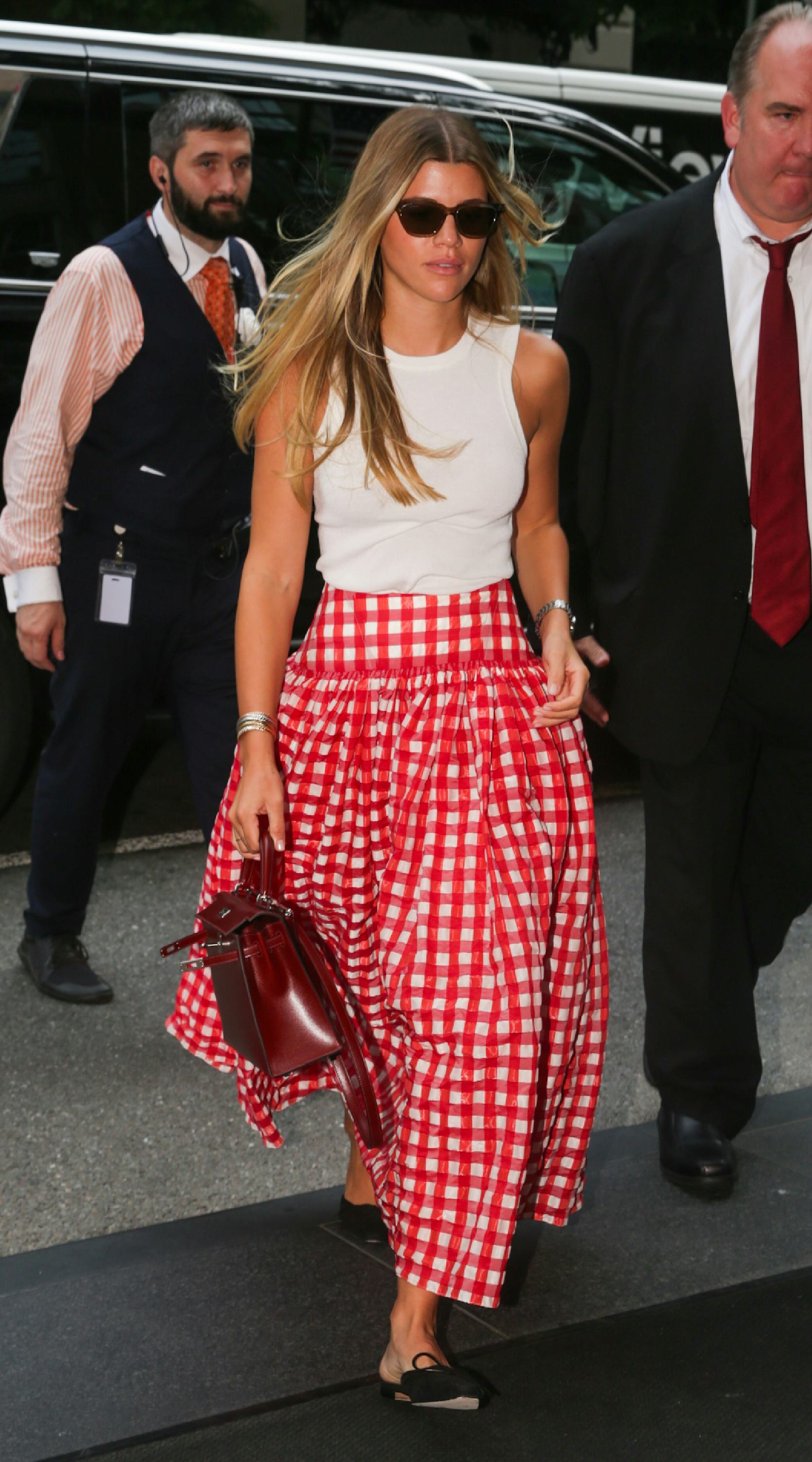 Sofia Richie is seen arriving back to her hotel on September 8, 2023 in New York, New York.