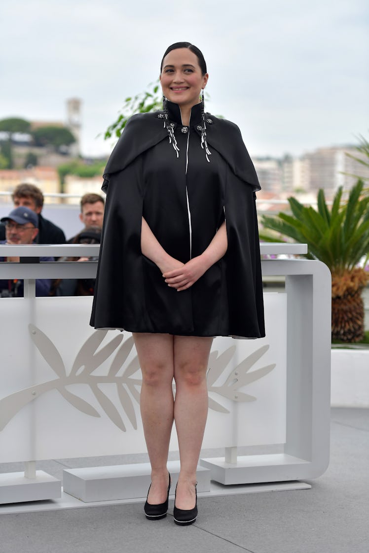 Lily Gladstone attends the "Killers Of The Flower Moon" photocall at the 76th annual Cannes film fes...