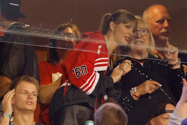Taylor Swift and Donna Kelce looked on at the Chiefs vs Broncos game