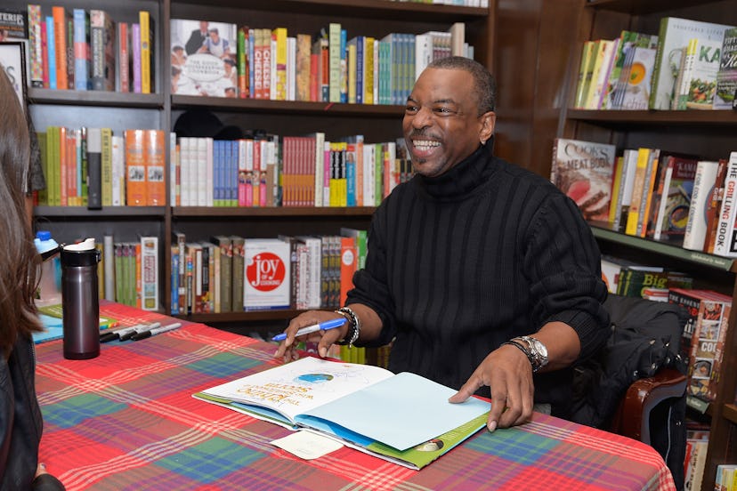 BURBANK, CA - DECEMBER 20: Actor and author LeVar Burton signs a copy for his new children's book "...