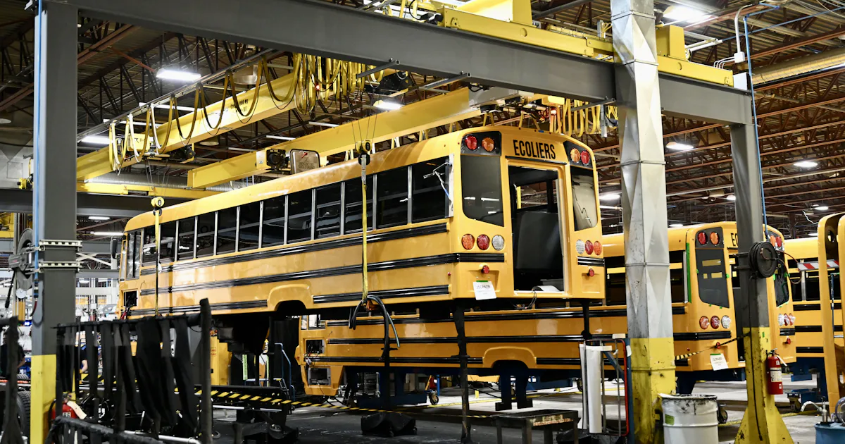 School Bus Machine The First Electric School Buses Quietly Roll Out Across The Country