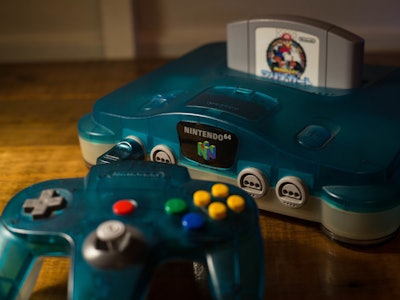 BANGKOK, THAILAND - 2018/05/23:  In this photo illustration, a Japanese edition of the Nintendo 64 c...