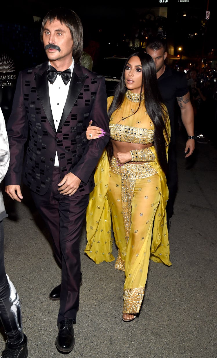Kim Kardashian and Jonathan Cheban attend Casamigos Halloween Party on October 27, 2017 in Los Angel...