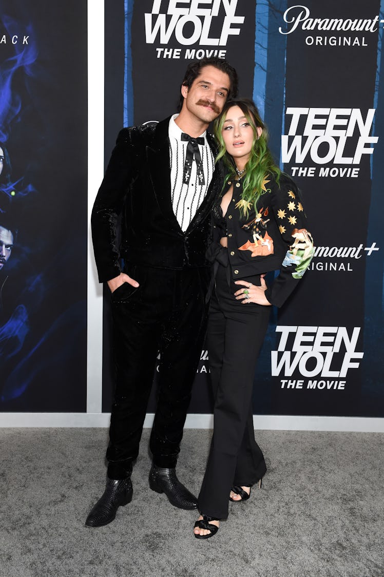 Tyler Posey and Phem at the premiere of "Teen Wolf: The Movie" held at Harmony Gold Theatre on Janua...