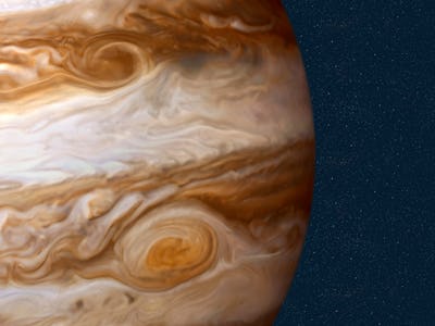 Jupiter, The largest planet in the solar system is 1,400 times the size of Earth, and its mass is 2....