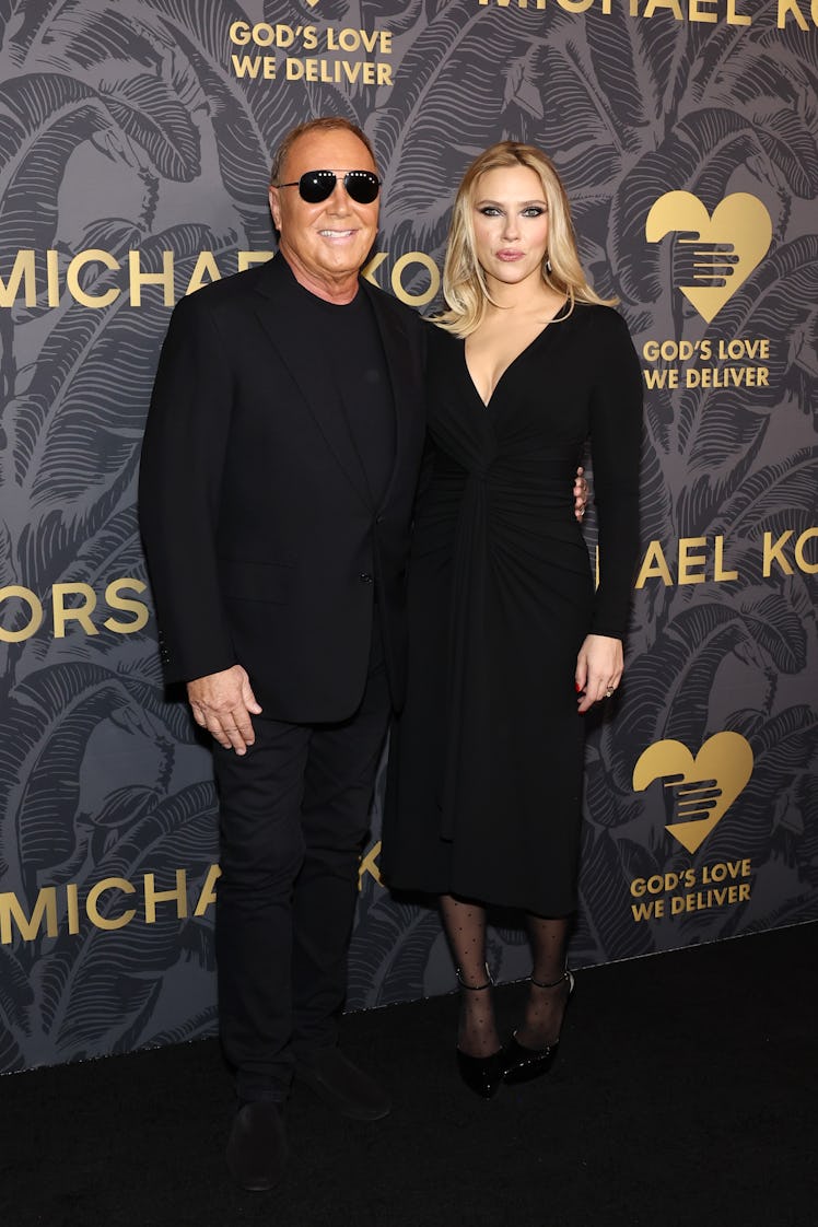 Michael Kors and Scarlett Johansson attend the 2023 God's Love We Deliver Golden Heart Awards 