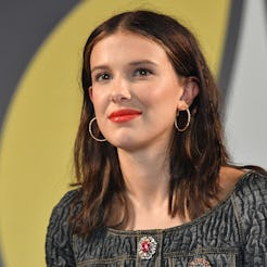 OSAKA, JAPAN - MAY 06:  Millie Bobby Brown speaks during the celebrity talk event at Osaka Comic Con...