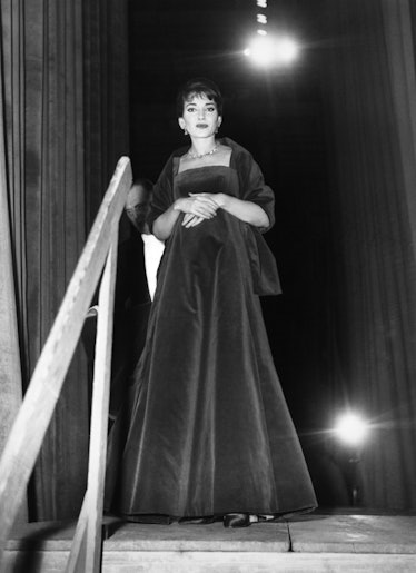 Maria Callas at the National Opera of Paris, 1958. 