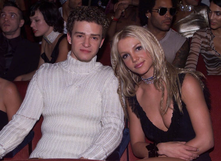 Justin Timberlake and Britney Spears at the 2000 MTV Video Music Awards live from Radio City Music H...