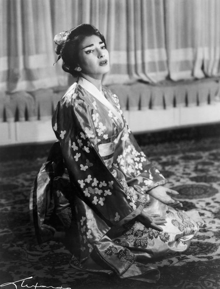 Maria Callas as Cio-Cio-San in Madama Butterfly. Composer: Giacomo Puccini.