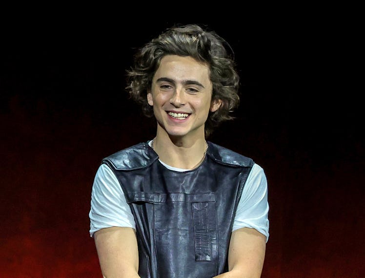 Timothée Chalamet during CinemaCon at The Colosseum at Caesars Palace on April 25, 2023 in Las Vegas...