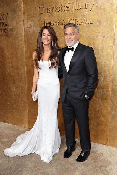 Amal Clooney and George Clooney attend the Clooney Foundation For Justice's "The Albies" on Septembe...