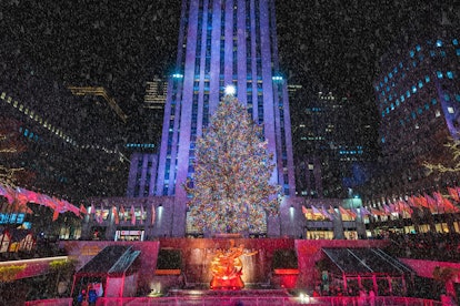 The Christmas tree at Rockefeller Center